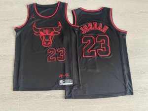 NBA 23 Jordan Chicago Bulls Maillot noir avec signature